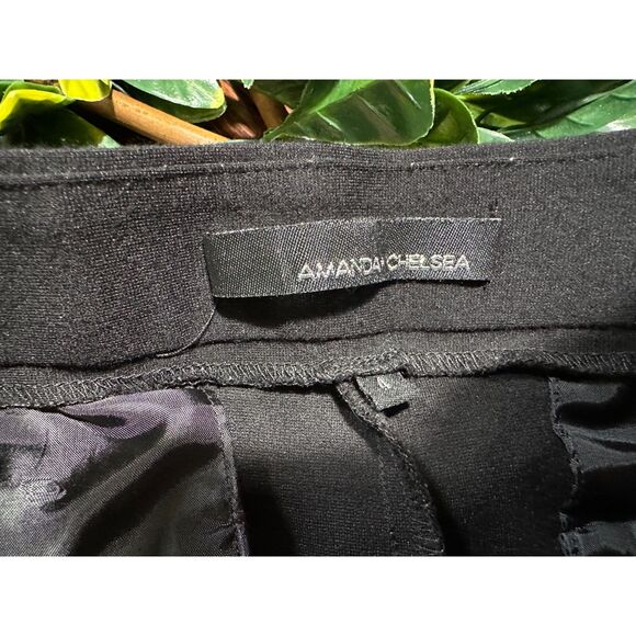 Amanda and Chelsea Black Ankle Cropped Dress Pants Size 4 - Picture 3 of 5